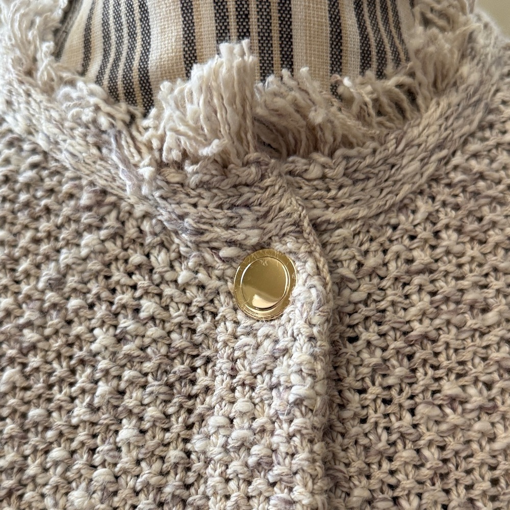 J. Crew Beige Textured Short Sleeve Top - Picture 3 of 5